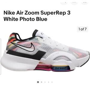 Nike Air Zoom SuperRep 3 White Photo Blue White DC9115-109 Mens Size 9.5 sneaker